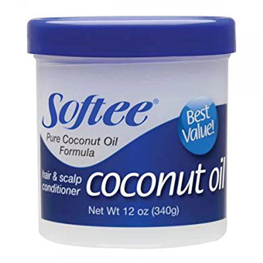 Softee Pure Coconut Oil Formula for Hair and Scalp Conditioner 12Oz (340g)
